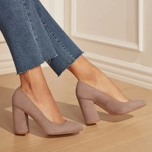 NEW! JustFab Daphne Block Heel Pump